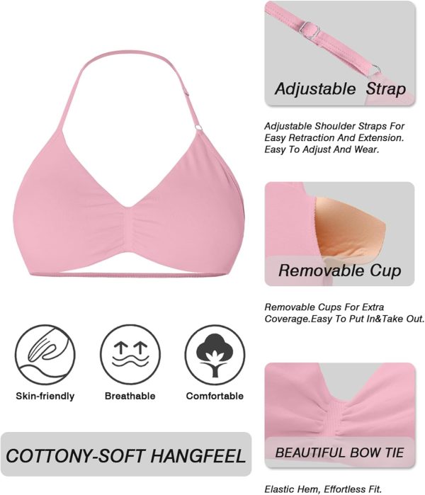 Women's Sports Bras by Pavo, Adjustable Halter Neck, Low-5