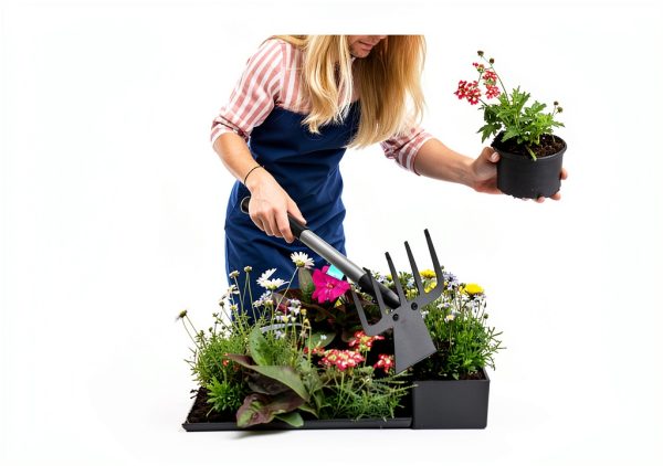 Walensee 2-in-1 Garden Hoe Black Metal Rake Adjustable-6