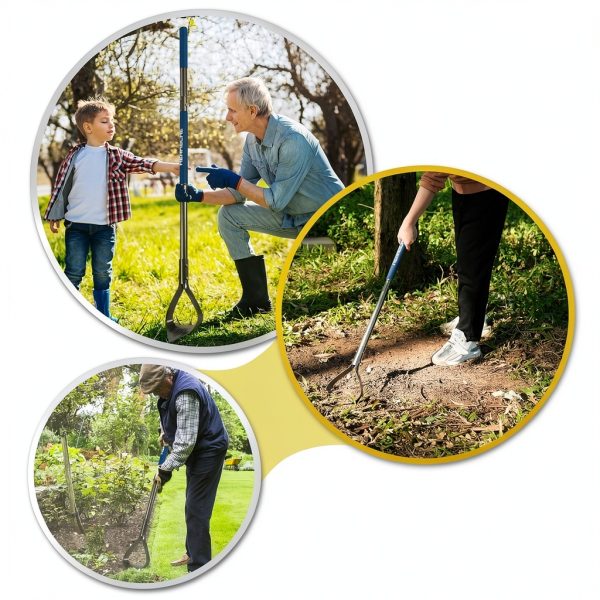 Hermsche Garden Hoe Adjustable Carbon Steel-7