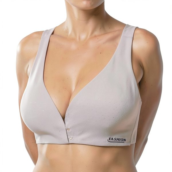 Generic Women's Sports Bra Set Seamless Beige-1