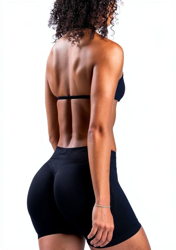FitFlex Nylon Sports Bra Black Women’s Design-1