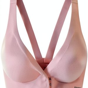 Generic Women's Sports Bra Set Seamless Beige-0