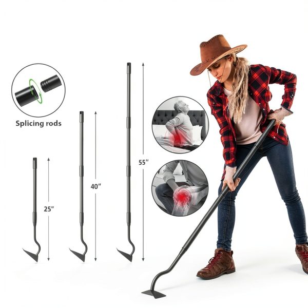 Garden Hoe Lilyvane Metal 55in Triangular Head-3