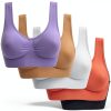 Wireless Sports Bra for Women Soft Breathable Fabric-0