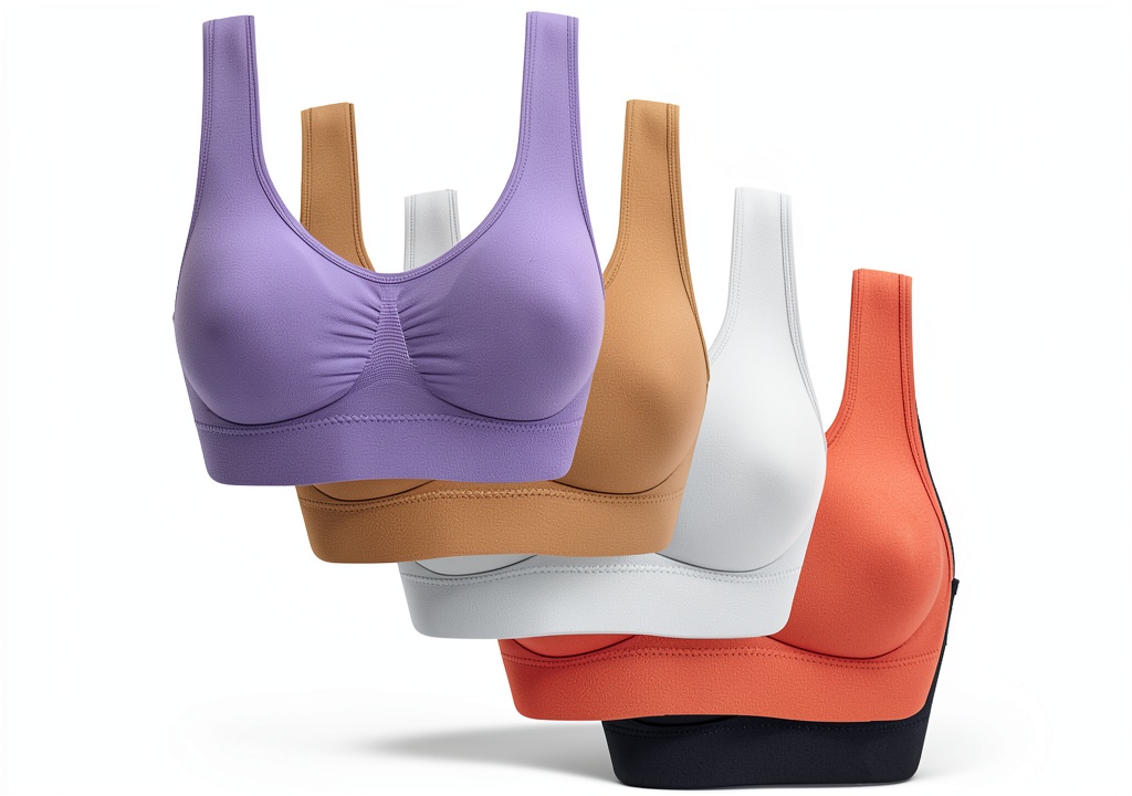 Wireless sports bra for women in different colors