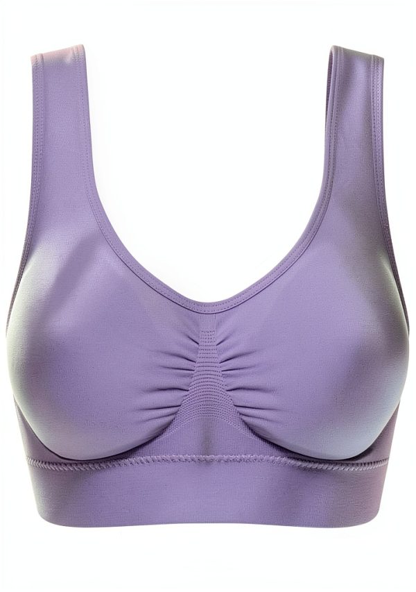 Wireless Sports Bra for Women Soft Breathable Fabric-3