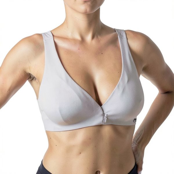 Generic Women's Sports Bra Set Seamless Beige-3