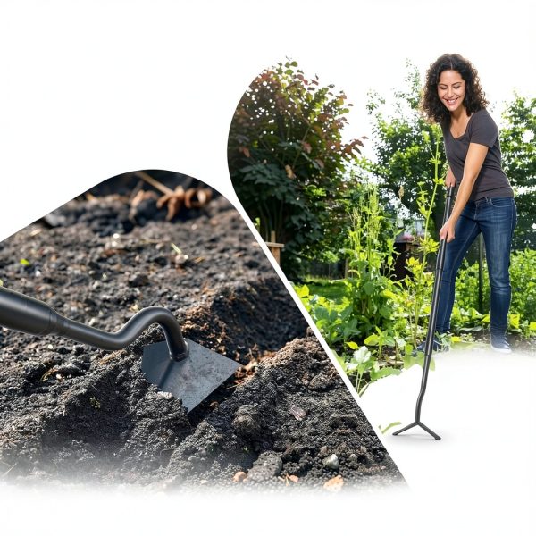 Garden Hoe Lilyvane Metal 55in Triangular Head-2
