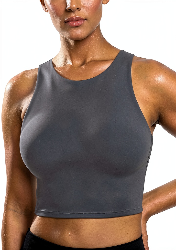 Woman wearing FitFlex sports bra during a workout