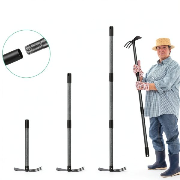 Garden Hoe duoyongCT Heavy Duty Adjustable-3