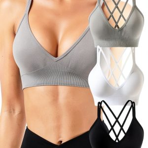 Sexy Sports Bras for Women Medium 3pack-0