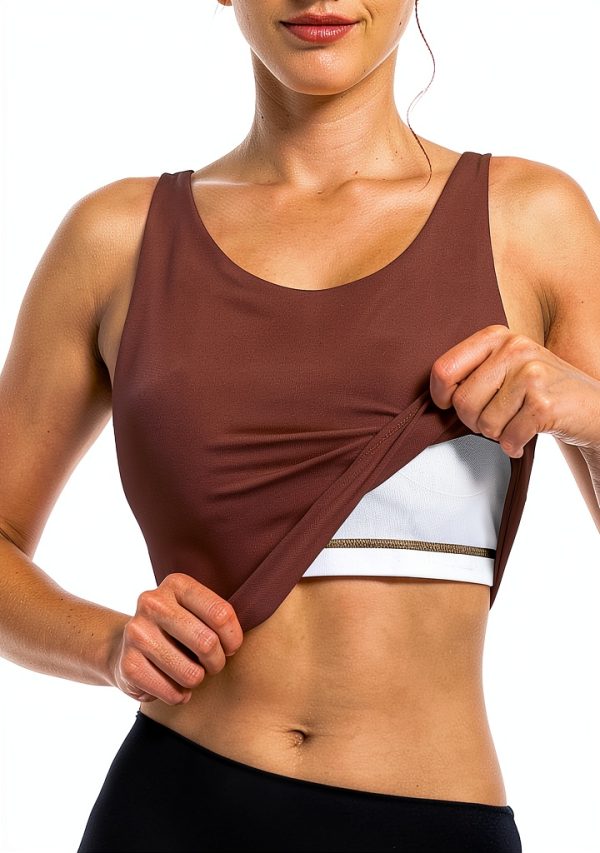 Women's Sports Bras by Pavo, White, X-Large-3
