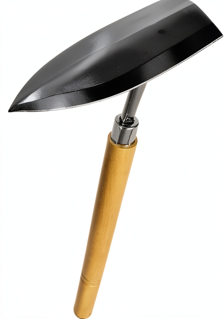 BrandX garden hoe being used to till soil in a backyard garden