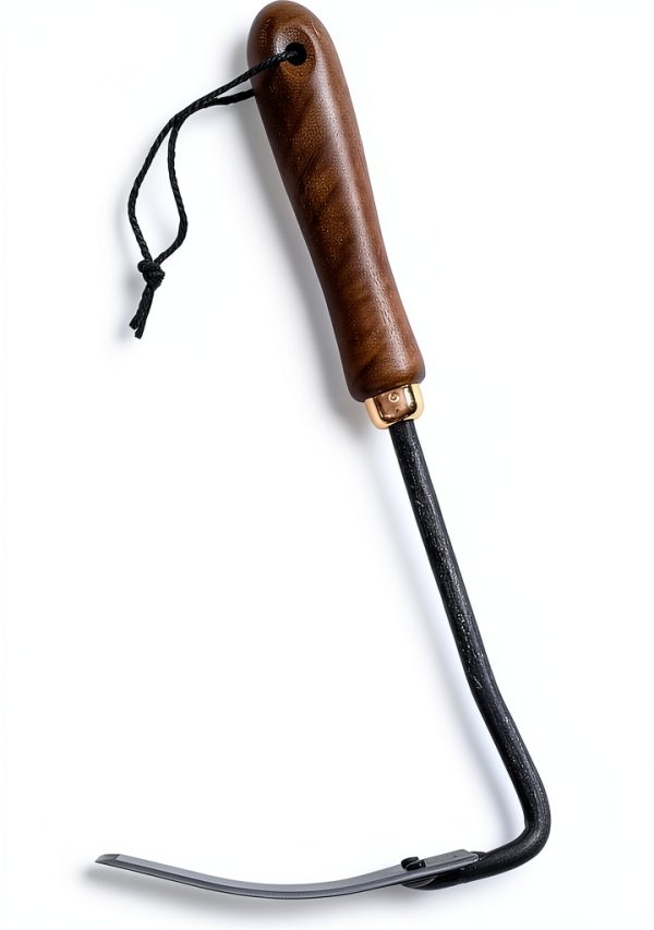 Square Hand Hoe Barebones Garden Tool Walnut Black-0