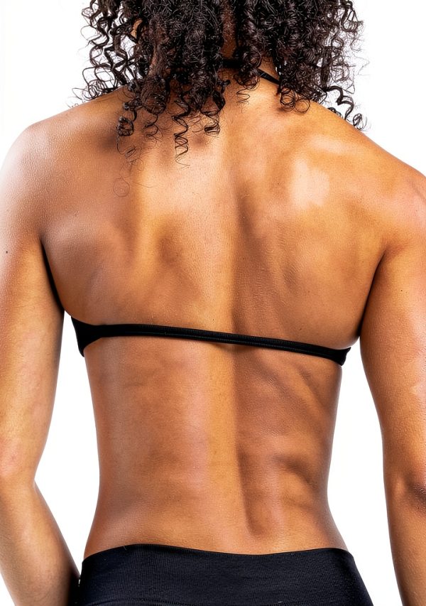 FitFlex Nylon Sports Bra Black Women’s Design-2
