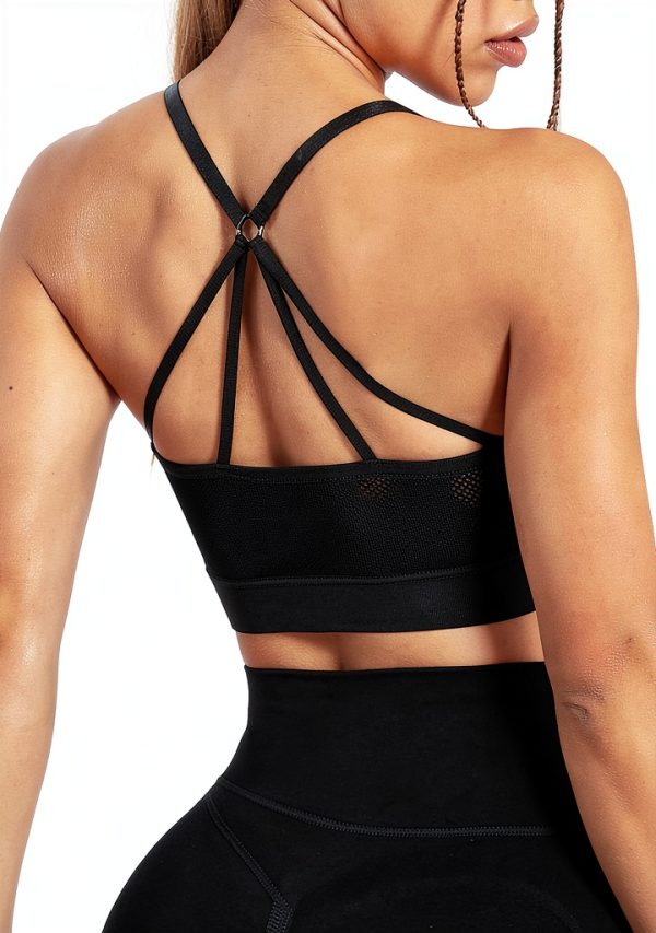Sports Bralettes for Women Black Medium-1