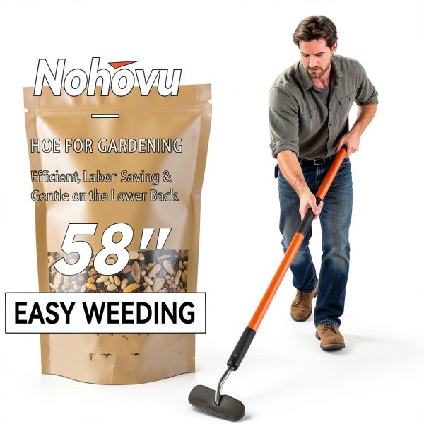 Nohovu Garden Hoe Heavy Duty Steel-5