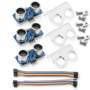 HC-SR04 Ultrasonic Sensor Module 3PCS with Brackets & Cable Ferwooh-0